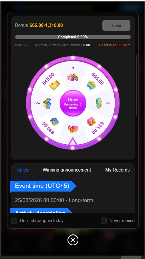 98s game bonuses promotion