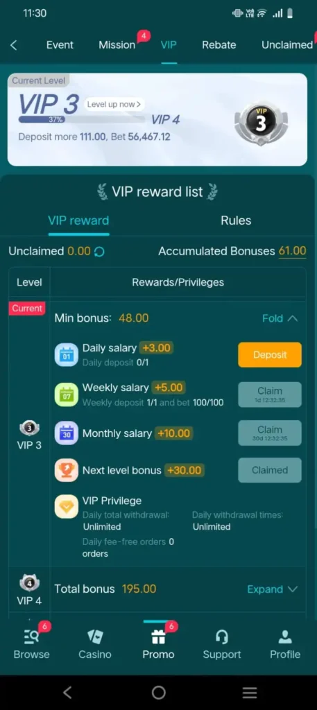 hh98 game VIP level