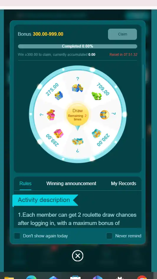 666c game lucky draw