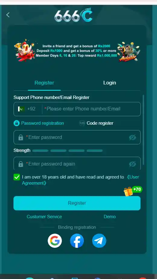 666c game registration and download