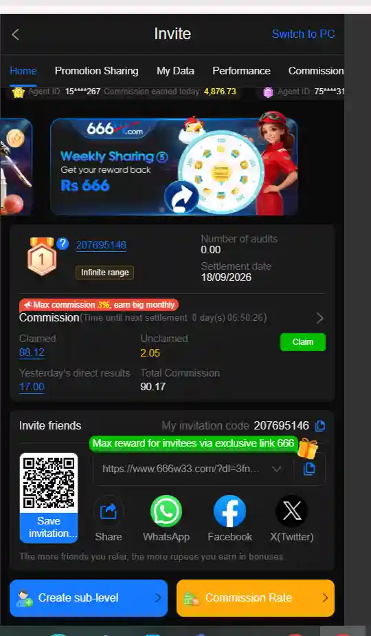 666w game bonuses and rewards