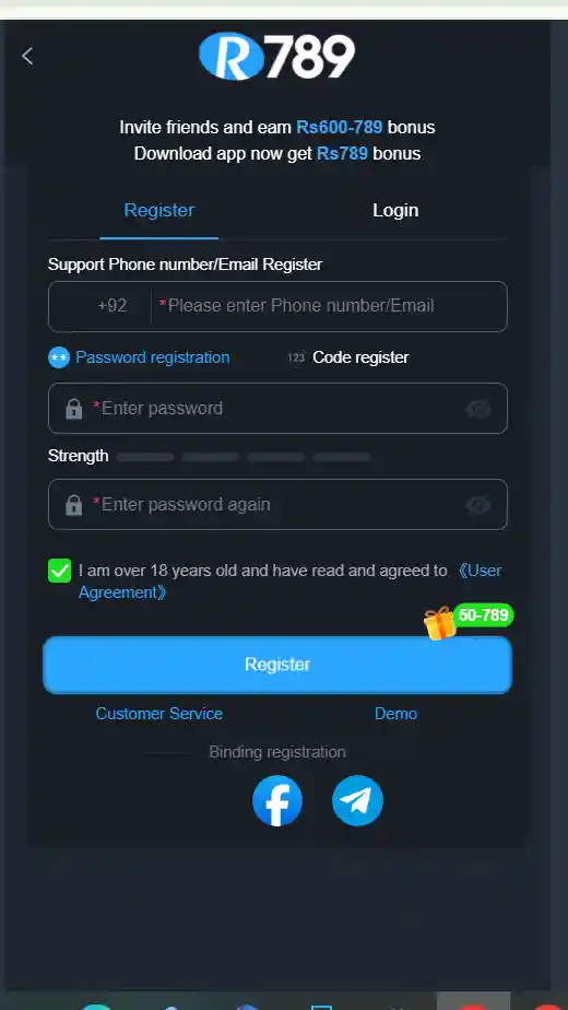 R789 Game download and register