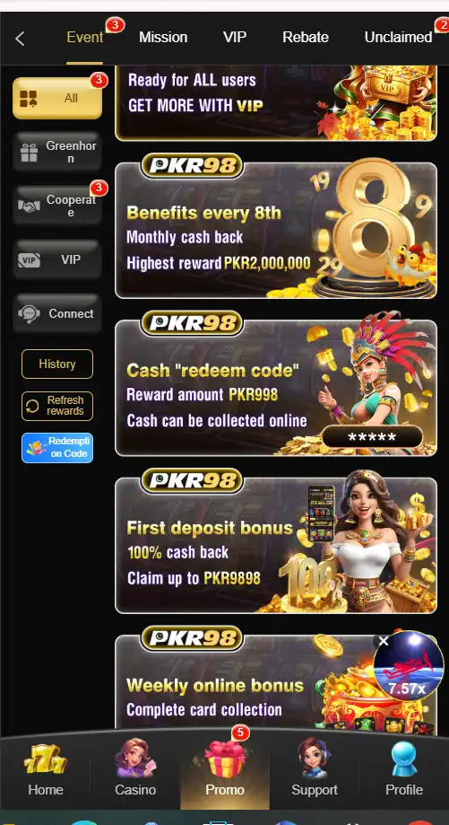 pkr game promotional rewards and bonuses