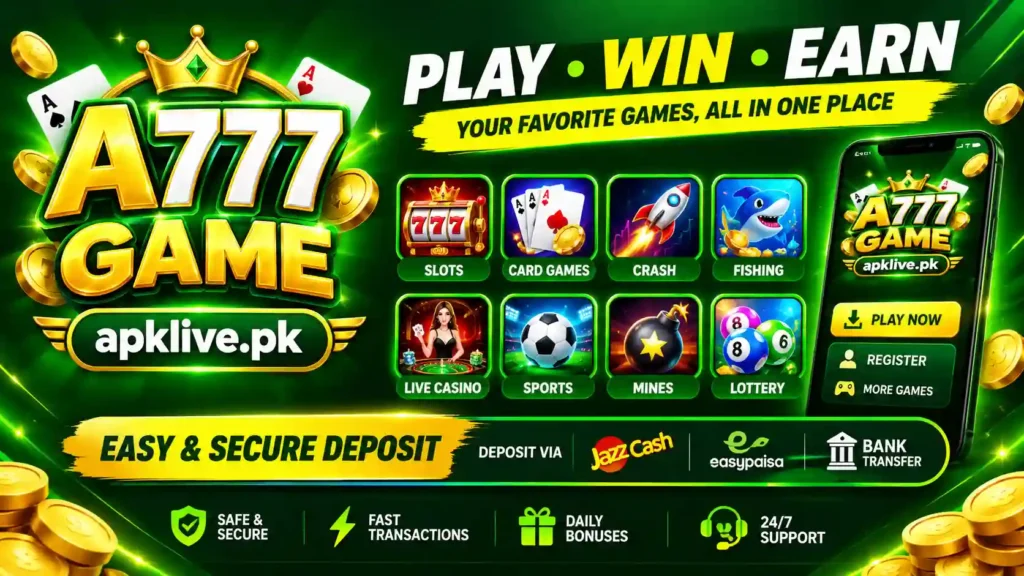 a777 game homepage image